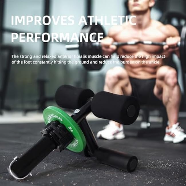 Tib Bar Tibialis Trainer Calf Raise Machine for Strength Training, Tibialis Bar Leg Workout Equipment,Tibia Dorsi Calf Raise Machine,Knees Over Toes Equipment for Strengthening Calves/Ankles