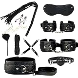 Zehn StüCk Set Von Schwarzem Leder SportzubehöR, Weiche SportausrüStung, Stretching üBung Set, Paar Geschenk