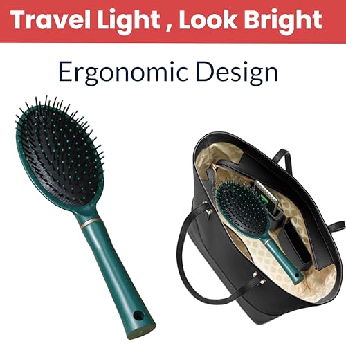 Image of TEMPERIA (1 pcs) Hair Comb for Women & Men - Paddle & Flat Hair Brush For Adding Curls, Volume & Waves - Premium & Ergonomic Hairbrush (Random Colors) (MN02)