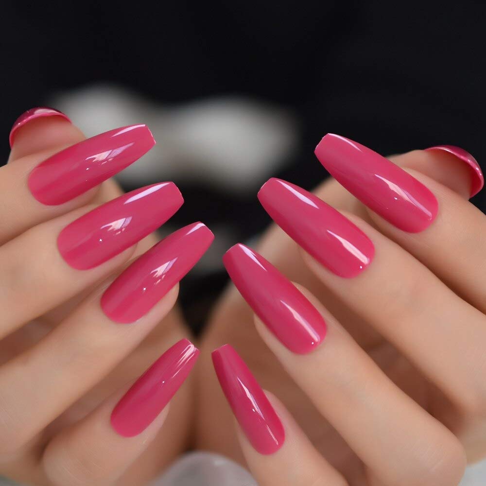 Amazon.com: CoolNail 24pcs /set Dark Rose Pink Press on False Nails Extra Long Coffin Ballerina Shape UV Gel Glue On Fingersnails Free Adhesive Tapes : Beauty & Personal Care Amazon.com: CoolNail 24pcs /set Dark Rose Pink Press on False Nails Extra Long Coffin Ballerina Shape UV Gel Glue On Fingersnails Free Adhesive Tapes : Beauty & Personal Care