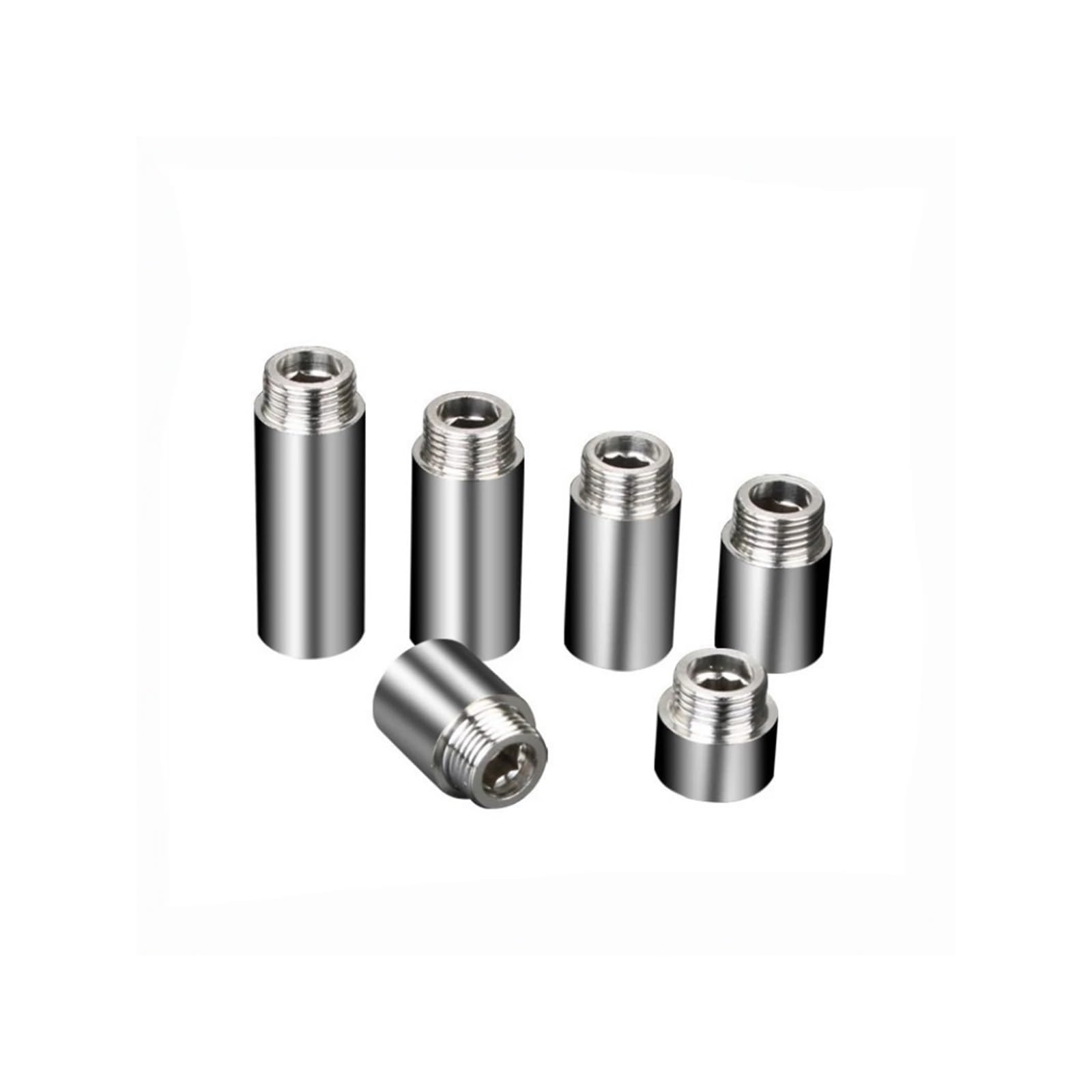 Accesorio de extensión de acero inoxidable, adaptador de acoplador de conexión rápida de rosca macho hembra de 1/2 "3/4" for tubería de agua de Gas y aceite de aire(C,50 Pcs)