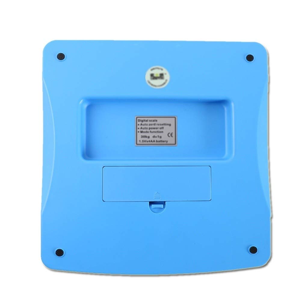 30kg/1g Cyfrowa elektroniczna waga kuchenna Precyzyjna waga do paczek Komercyjna waga platformowa Wielofunkcyjna Gotowanie Pieczenie Ważenie owoców (kolor: czarny) (biały)