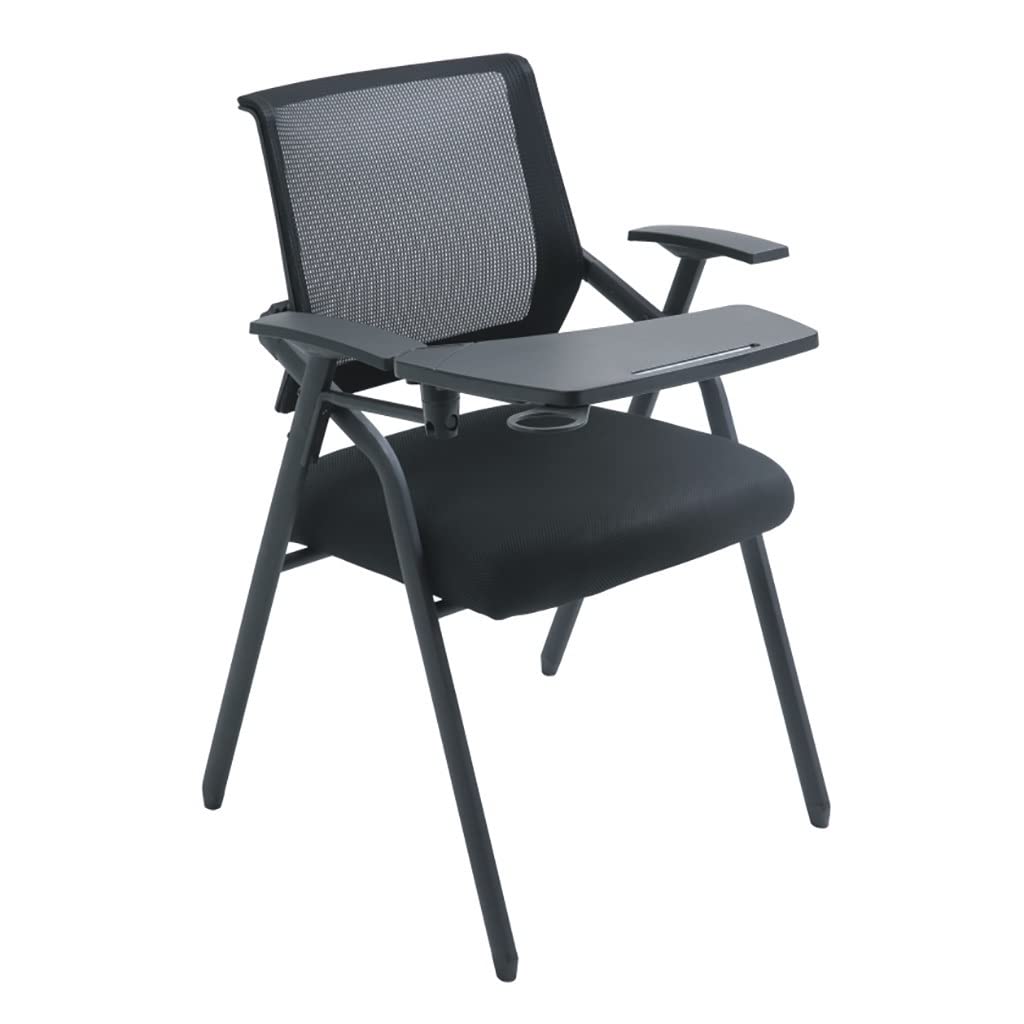 Chaise pliable gigogne avec dossier maille et tablette écritoire pour salle de formation