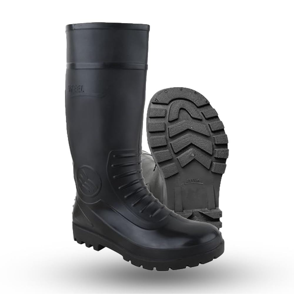 ELECANT Industrial Safety Boots, 15-inch, Non-Metallic Toe Cap, Oil and Acid Resistant, Anti-Slip, Black (Black, 10) (B0D29QB6XS) Amazon Price History, Amazon Price Tracker