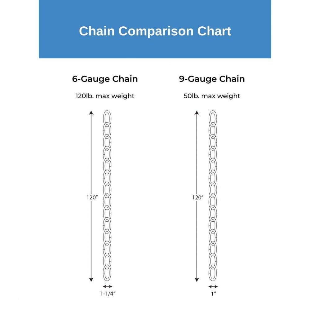 Progress Lighting 10' Accessory Chain, Natural Brass — Amazon image 6