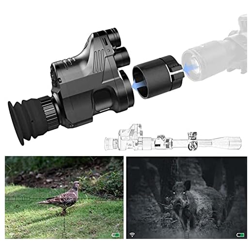 Alcance del rifle, grabación de vídeo de línea roja externa, caza de rifle DIY visión nocturna digital para cámaras HD y pantallas portátiles