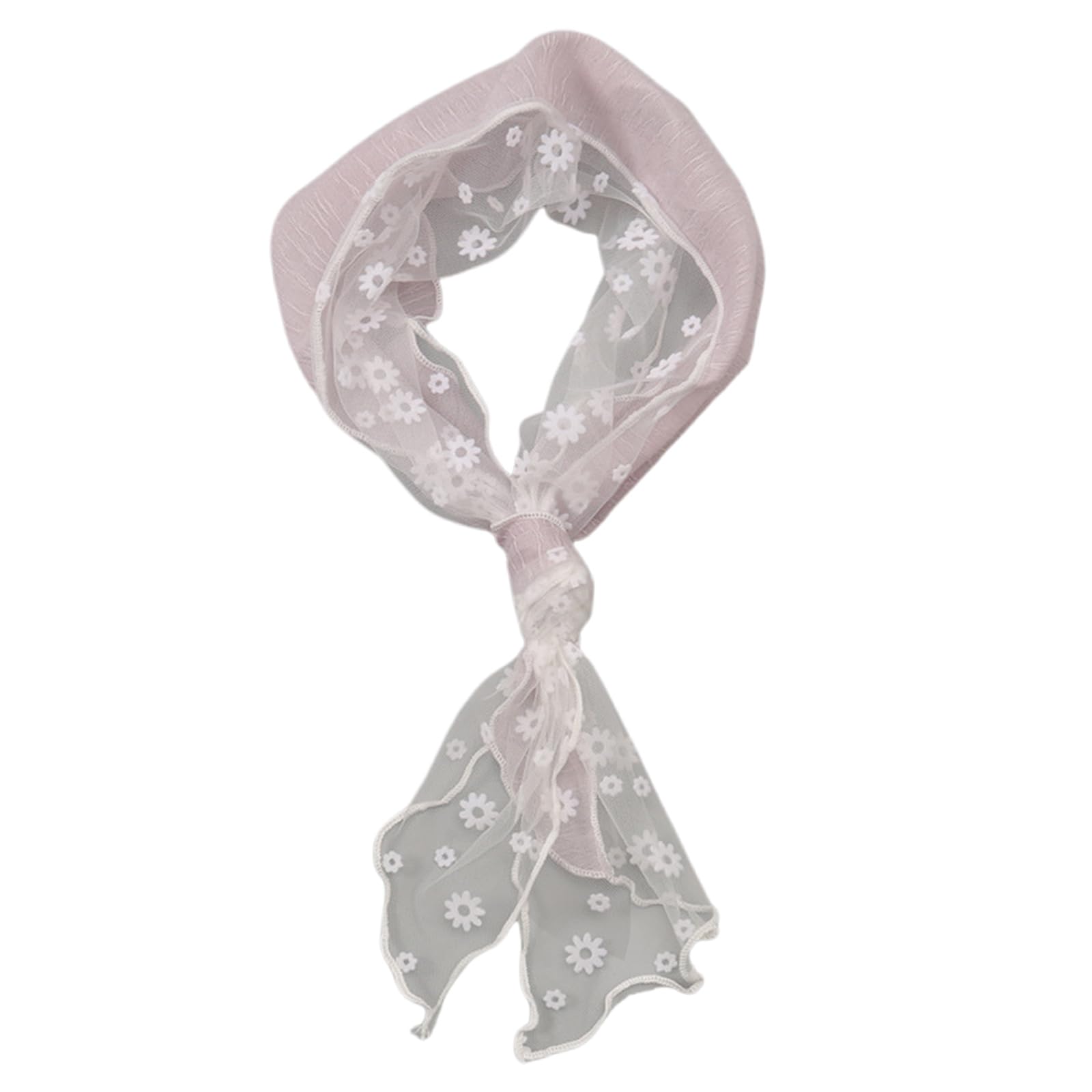 Maxtonser Elegant Silk Imitation Triangular Scarf for Women Soft and Breathable Headscarf See Through Neckerchief Comfortabel Wear