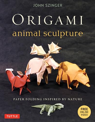 Origami Animal Sculpture /anglais: Paper Folding Inspired by Nature: Fold and Display Intermediate to Advanced Origami Art (Origami Book with 22 Models and Online Video Instructions)