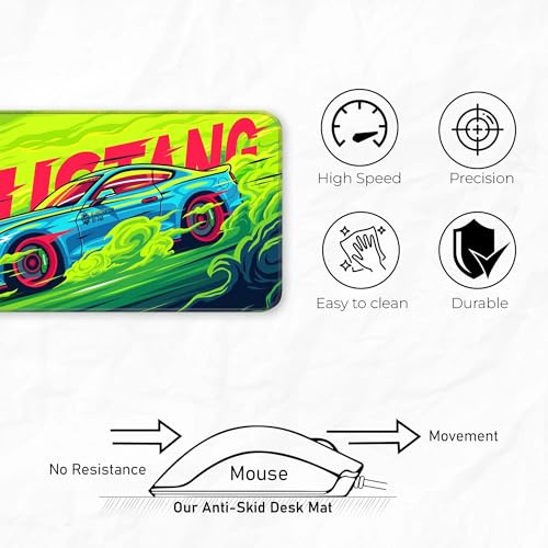 Image of Mastange Extended Gaming 80x33CM - Large, Non-Slip Rubber Base, Stitched Edges, Perfect for Setup, PC, Gaming Accessories, Long Pad