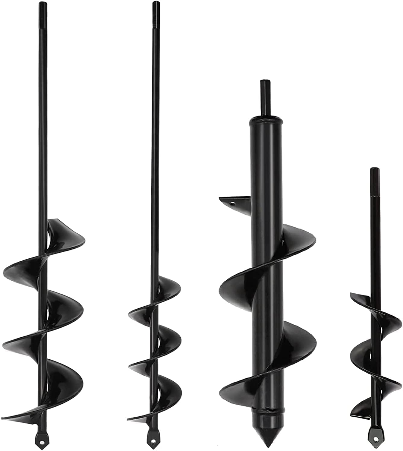 Auger Drill Bit for Planting 1.6x16.5inch Extended Length Garden Auger Spiral Drill Bit for Planting Bulbs Flowers Planting Auger for Drill Post Hole Digger for 3/8” Hex Drill - - 