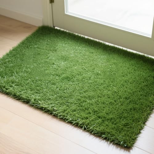Tapete de césped Artificial de 25 mm - Césped sintético Realista de Alta Densidad para Uso Interior/Exterior. Apto para Mascotas, Resistente a los Rayos UV, de bajo Mantenimiento.