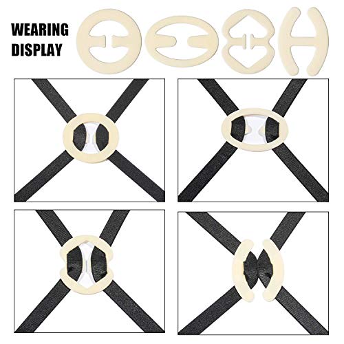 Bra Strap Clips, 12Pcs Bra Clips for Back, Anti-Slip Bra Straps Holder, Buckles Cleavage Control Clips for Bra2