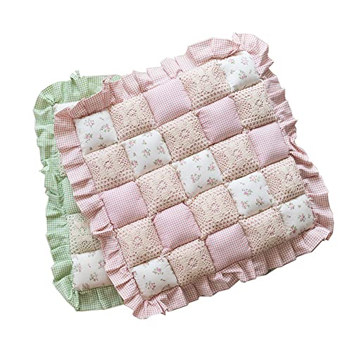 Vctops Lace Patchwork Chair Pad Cushion With Ties thumb #2