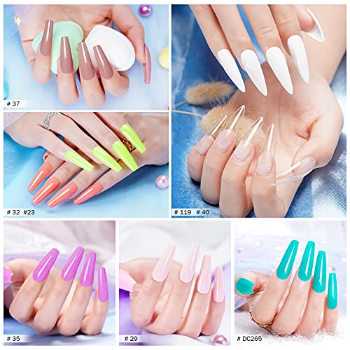 wakaniya Nail Dipping Powder Set, 20 Farben Clear Nude Dip Pulver Nagel Starter Kit mit Base Top Coat + Aktivator… – Bild 4