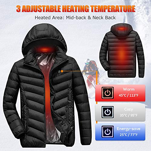 image for Lixada Heating Jacket USB Charging USB Charging Heated Jacket Lightwei