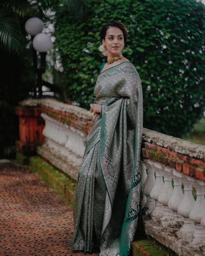 Image of Avantika Fashion Women's Kanjivaram Soft Silk Saree With Blouse Piece