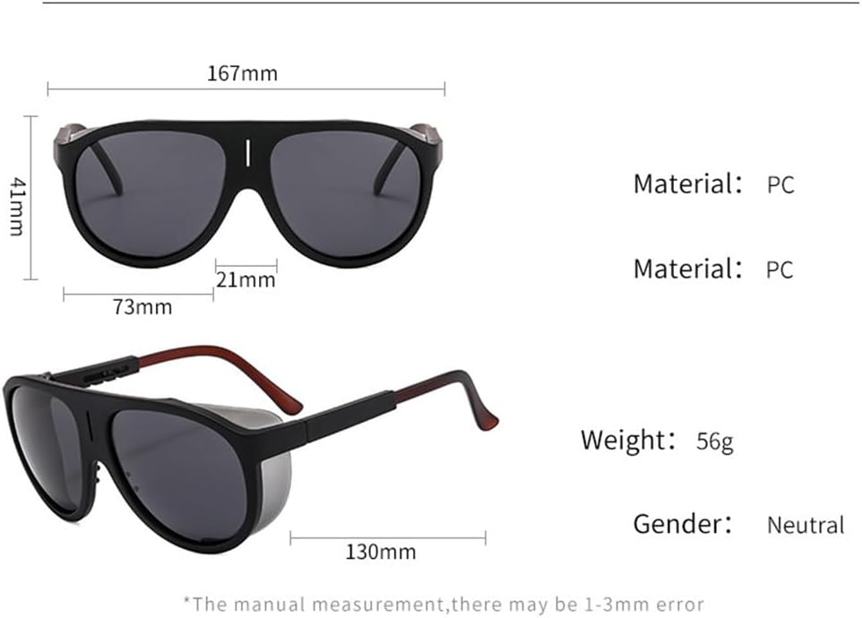 Men's Oval Sunglasses Retro Polarized Glasses Women's Outdoor Sunnies
