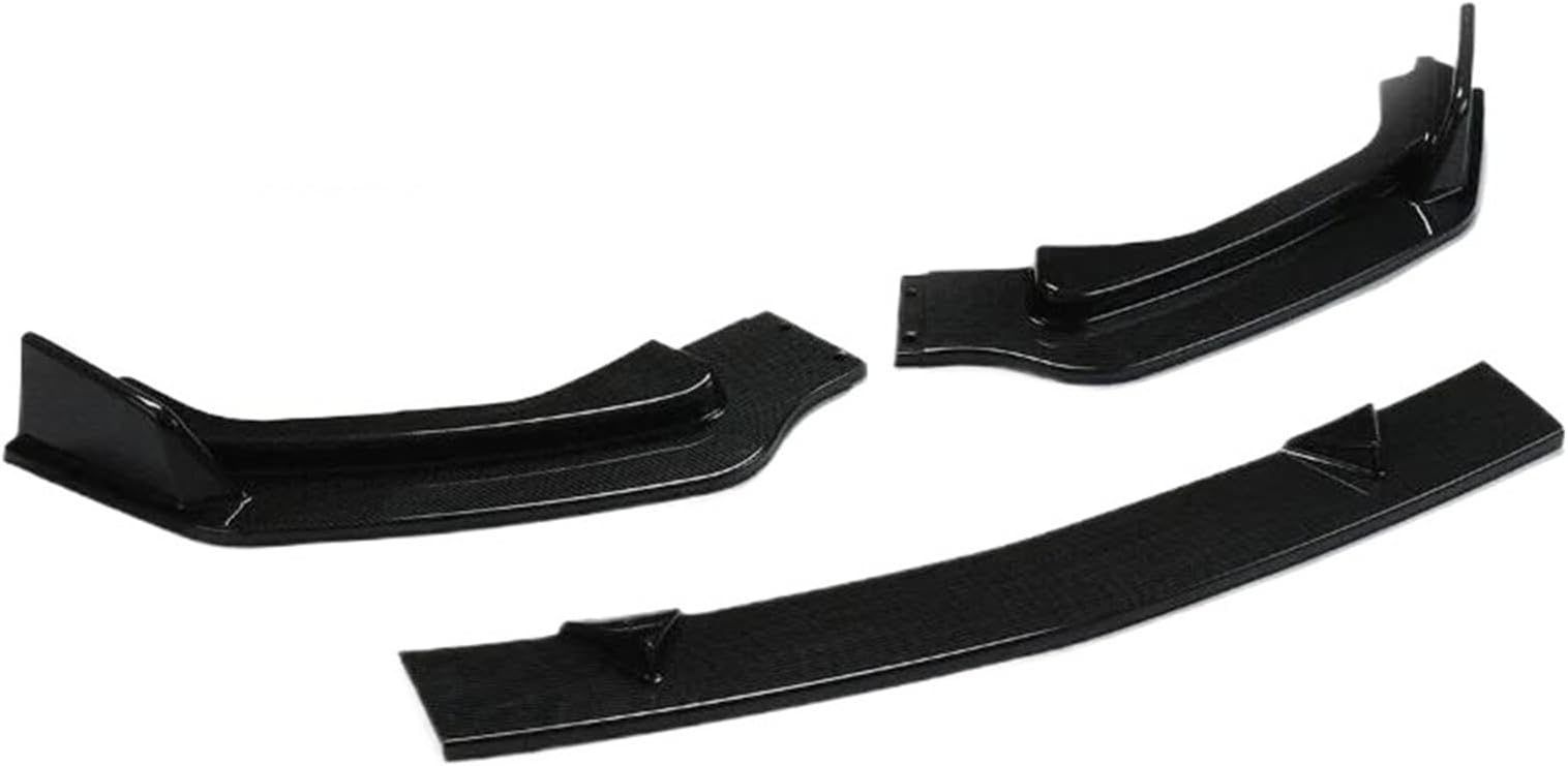 Front Spoiler 3pcs/set Car Front Bumper Lip Spoiler Splitters For Infiniti For Q50 2014-2021 Front Bumper Lip(Carbon 14-17)