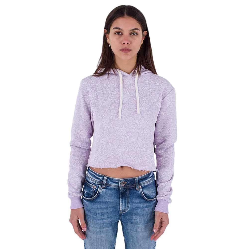 Hurley Women's Oceancare Paisley Fleece Top Pullover Sweater, Orchid Petal, L UK
