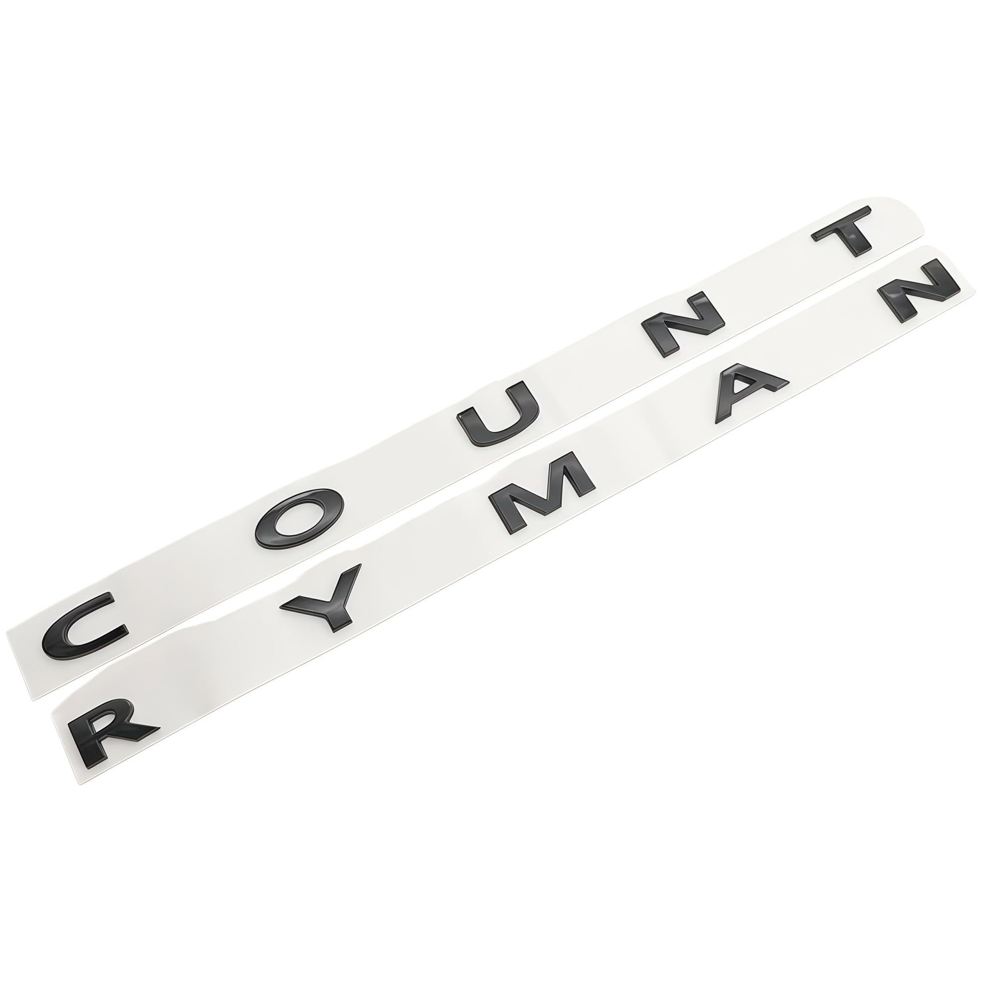 1 pièces 3d ABS noir voiture lettres Countryman Logo coffre emblème Badge décalcomanie accessoires(Glossy Black)