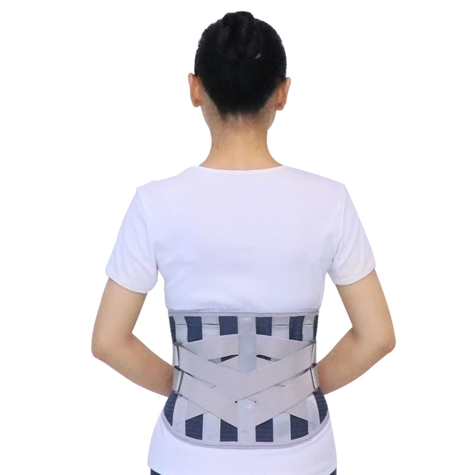 Cinturón de soporte lumbar para aliviar el dolor en la parte inferior de la espalda para mujeres y hombres Correas de cintura ajustables para ciática Estenosis espinal Escoliosis o Corrector de hernia