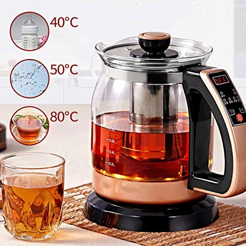 Tetera eléctrica de vidrio 1.2L con apagado automático miniatura 6