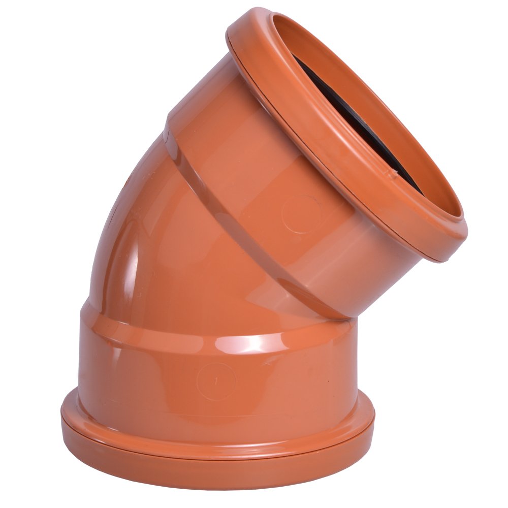 FLOPLAST Underground drain 110mm double socket 45' bend