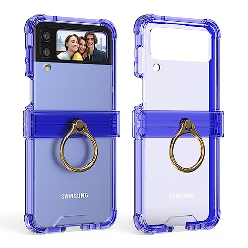 Protection antichoc Z Flip4 avec anneau de support et coussin d'air pour sécuriser votre mobile