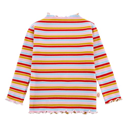 Image of POBIDOBY Rainbow Long Sleeve Shirts for Girls, 1 Pack