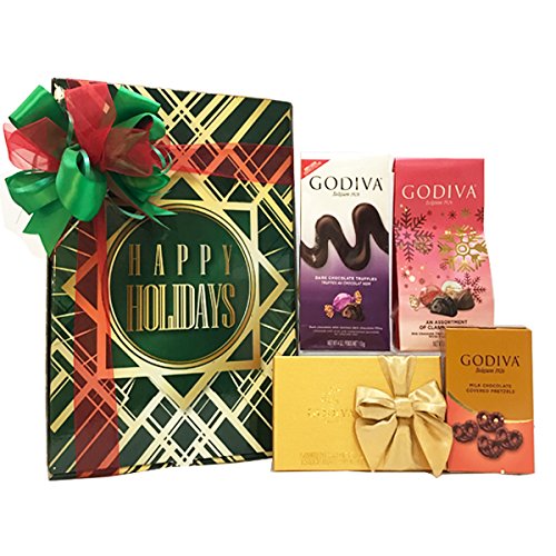 Gift Box Pros Set of 5 Godiva Dark Chocolate Pretzels