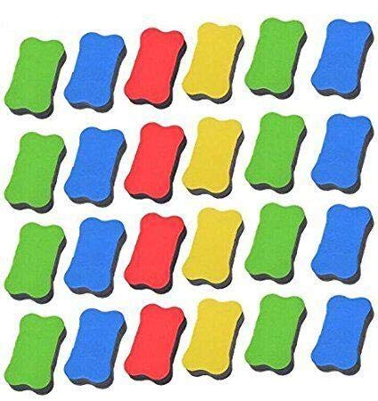 24pcs- Magnetic Small Whiteboard Dry Erasers