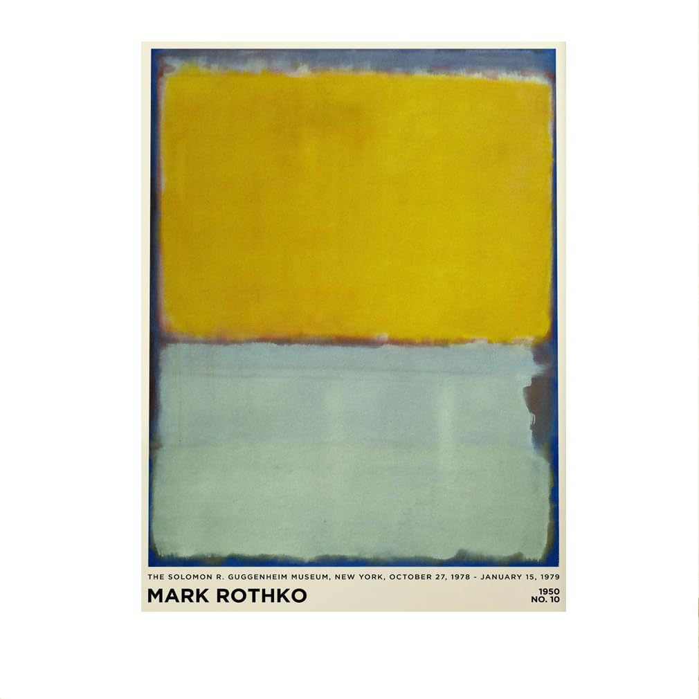 Tableau Mark Rothko 40x60cm de style esthétique dégradé coloré