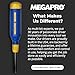 MEGAPRO® 15-in-1 Original Multi-bit Screwdriver | Home DIY & Repair | Construction | Tradeswork | 14 Industrial-grade bit tips | 1/4