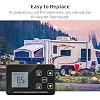 RV Thermostat, Briidea Cool/Heat RV LCD Screen Digital Thermostat, Compatible with Dometic 3106995.032, Not Applicable for Coleman or Dometic 3-Wire Systems, 12V DC