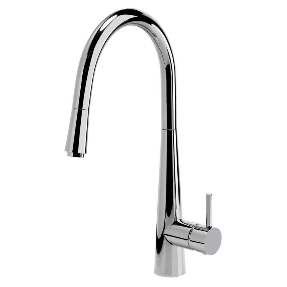 Designer Aster Kitchen Tap with Extendible Spout Chrome C-Outlet Kitchen Tap Sink Mixer Tap Single Lever Mixer Tap High Pressure Mixer Tap Kitchen Tap