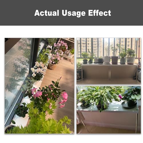 Extensor de alféizar de ventana extensible de 120cm sin taladros para plantas 8