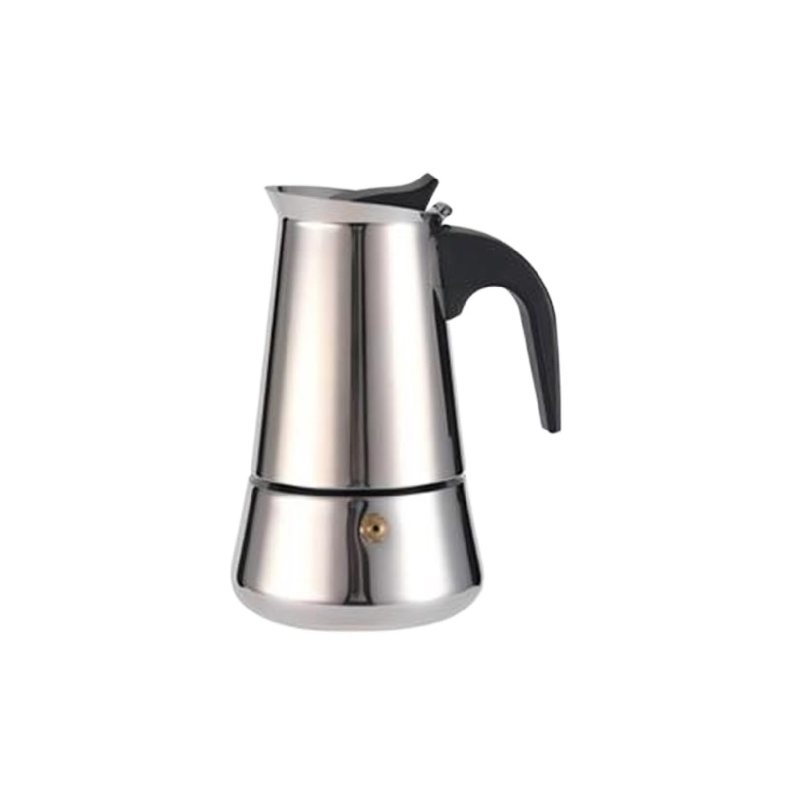Genérico Cafetera italiana de acero inoxidable 9 tazas (15 oz) for estufa gas o vitrocerámica eléctrica(600ml)