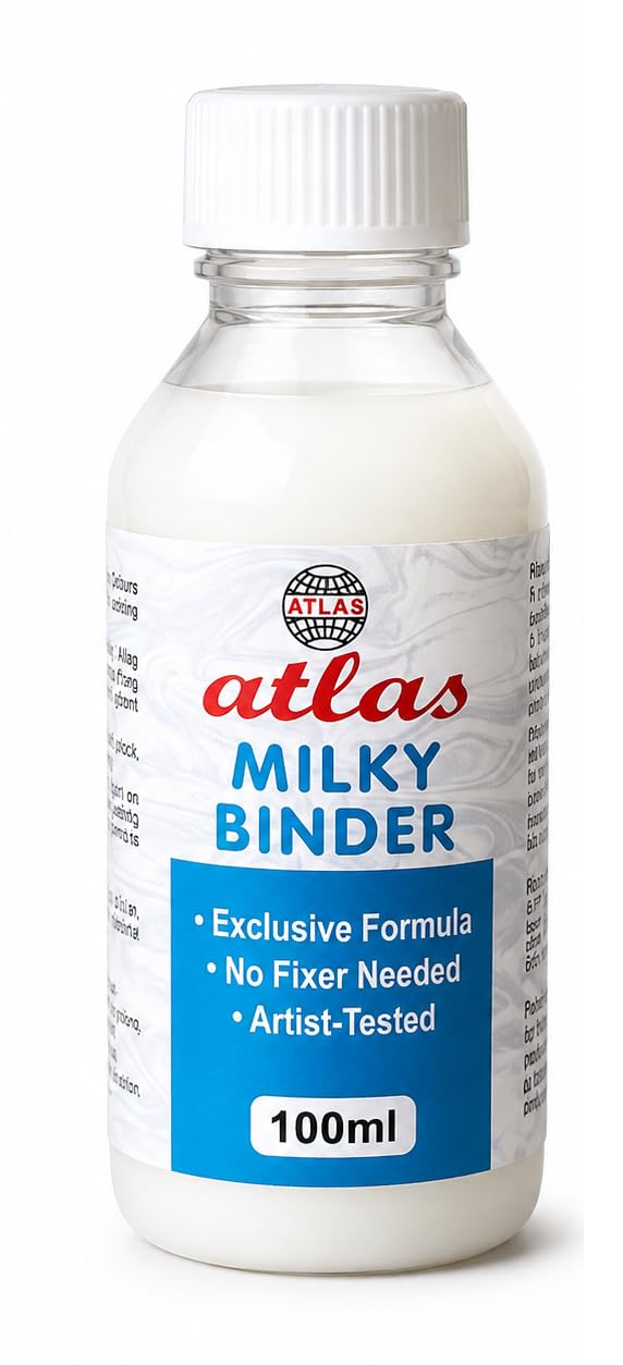 Atlas Colours Milky Binder for Fabric Printing, 100 ML | No-Fixer Formula-image-35