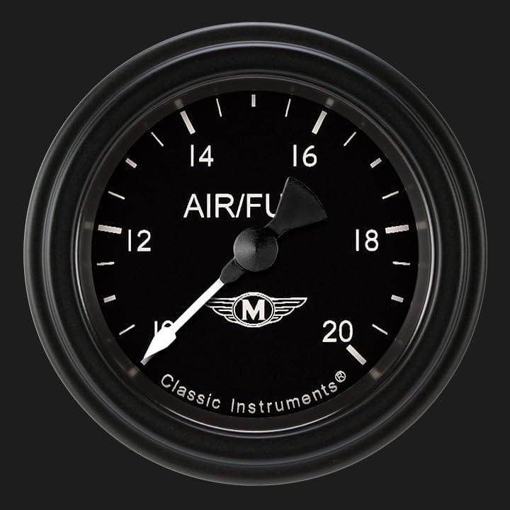 Classic Instruments MA194BLF Moal Bomber 2-1/8"" Air/Fuel Ratio Gauge