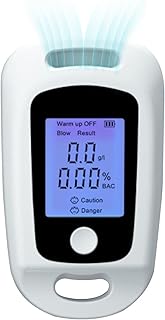 Detector de álcool - Testador portátil de álcool no ar expirado para uso pessoal - Testador de nível de álcool no sangue sem contato para uso pessoal, teste de álcool em casa, recarregável Iytefeki