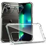CASEVASN for iPhone 13 Pro Max Case, Slim Thin Flexible TPU Shock-Absorbing Corners Anti-Scratches Gel Rubber Soft Clear Skin Silicone Protective Phone Case Cover for iPhone 13 Pro Max (Clear)