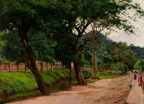 Cuadro de lienzo de Petrópolis de Joao Da Costa para decoración de oficina en 60x90cm