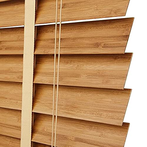 Store vénitien en bois, lattes de bambou de 5 cm, montage intérieur/extérieur, grand pare-soleil pour balcon ou bureau, 140 x 100 cm