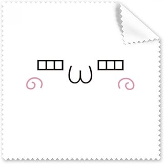 Face Cute and Shy Expression Cleaning Cloth Phone Screen Glasses Cleaner 5pcs