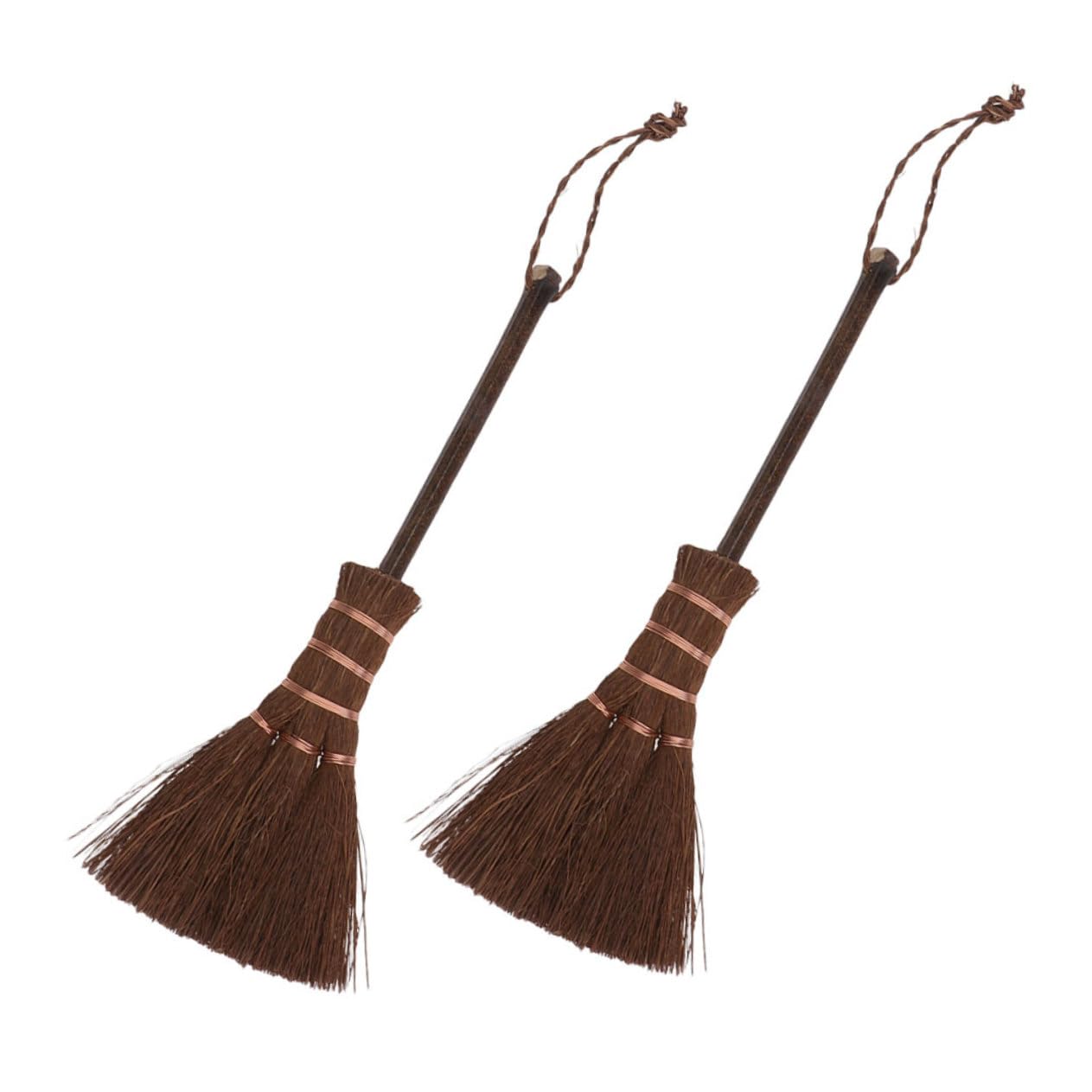 BEBEMOKO 2pcs Handheld Mini Broom Portable Cleaning Brush for Efficient Dust Removal Floors Tables and Surfaces Compact Design for Home and Office Use