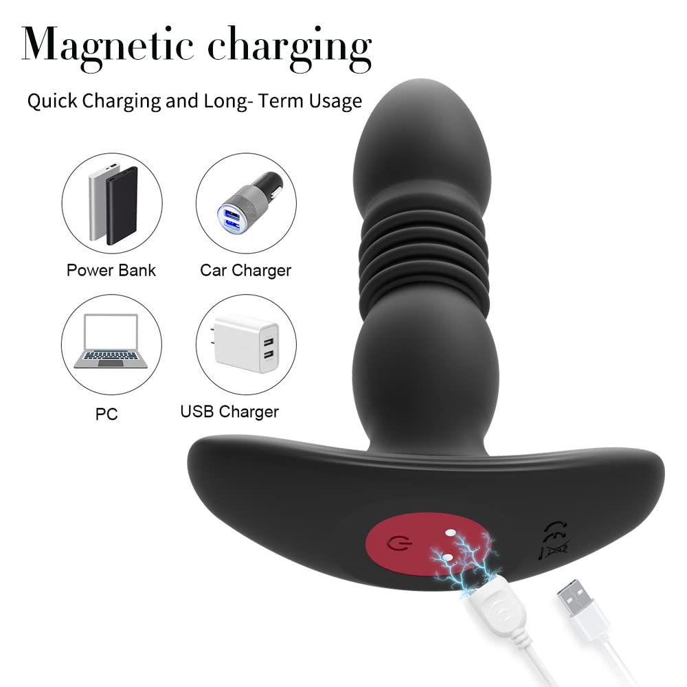 Massagg𝚒atór𝚎 Próstatico,Silicone V𝚒bràtór𝚎 con 10 Modalità di Vibrazion𝚎, Morbido V𝚒bratǒr𝚒 per Donna e Uomo Stimólazione Clitòrid𝚎a e Puntó G Massagg𝚒atór𝚎