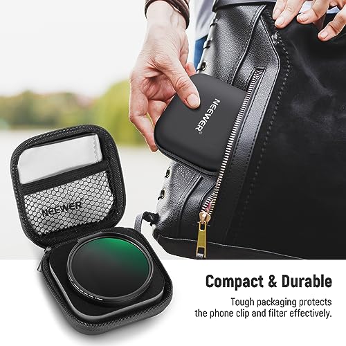 NEEWER 67mm CPL Filter for Phone, Circular Polarizing Camera Lens Filter with Cold Shoe Clip Compatible with iPhone 17 16 16e 15 Pro Max Plus 14 13 Android Samsung Galaxy S25 Ultra, FL-27 by NEEWER - Image 8