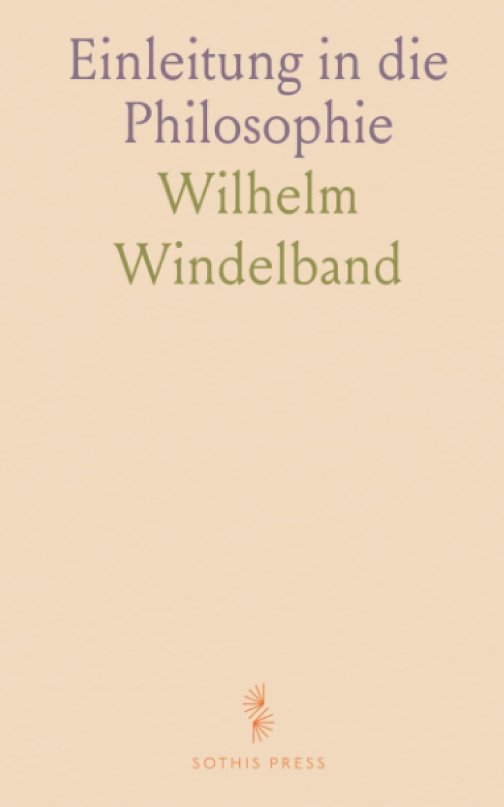 Einleitung in die Philosophie