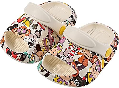 Generic Toddler Kids Mules Boys Girls Cute Garden Water Clogs Sandals Slip On Shoes Slipper Slides Lightweight Outdoor Summer Children Beach Pool Shoes for Baby Little Kids84 Multi