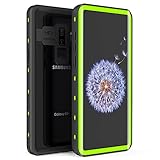 Samsung Galaxy S9 Plus Waterproof Case, Fansteck IP68 Waterproof/Snowproof/Shockproof/Dirtproof, Full-Body Protective Case with Built-in Screen Protector for Galaxy S9+ Plus (6.2 inch-Black/Green)